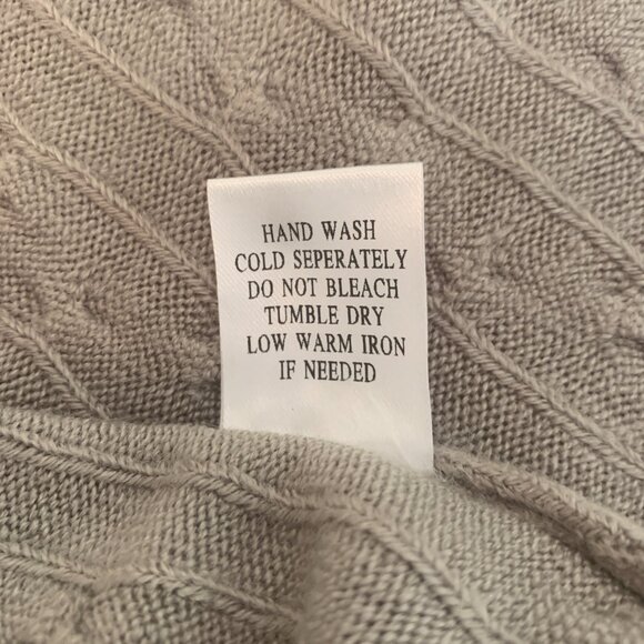 TJD Jetset Diaries Reina Cable Knit Cardigan Sweater Duster Plus Size Grey NWT - Picture 13 of 14